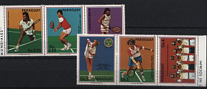 Парагвай, 1986, Теннис, 6 марок 